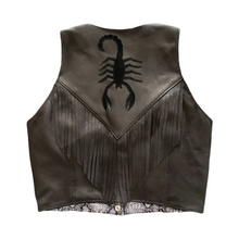 Load image into Gallery viewer, Leather Scorpion Vest