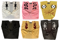 Load image into Gallery viewer, Tie Front Shirts - Flame, Snake, Scorpion, Chain, Barbed Wire