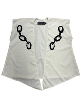 Load image into Gallery viewer, White Chain Tie Front