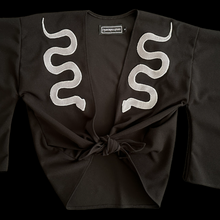 Load image into Gallery viewer, Snake Kimono: Black, White, Red