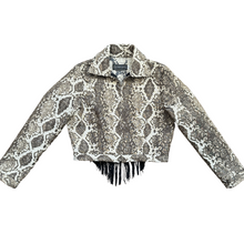 Load image into Gallery viewer, Snakeprint & Moon Phase Upholstery Jacket