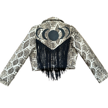 Load image into Gallery viewer, Snakeprint & Moon Phase Upholstery Jacket