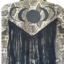 Load image into Gallery viewer, Snakeprint & Moon Phase Upholstery Jacket