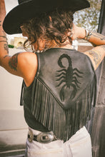 Load image into Gallery viewer, Leather Scorpion Vest