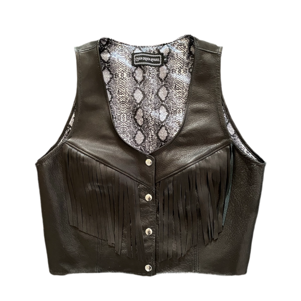 Leather Scorpion Vest