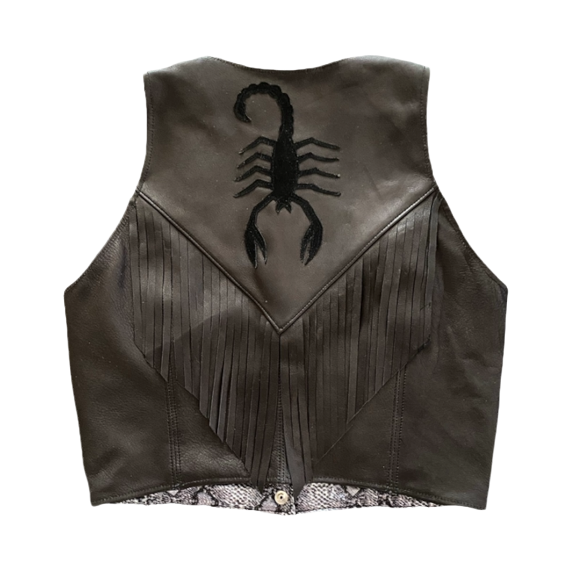 Leather Scorpion Vest