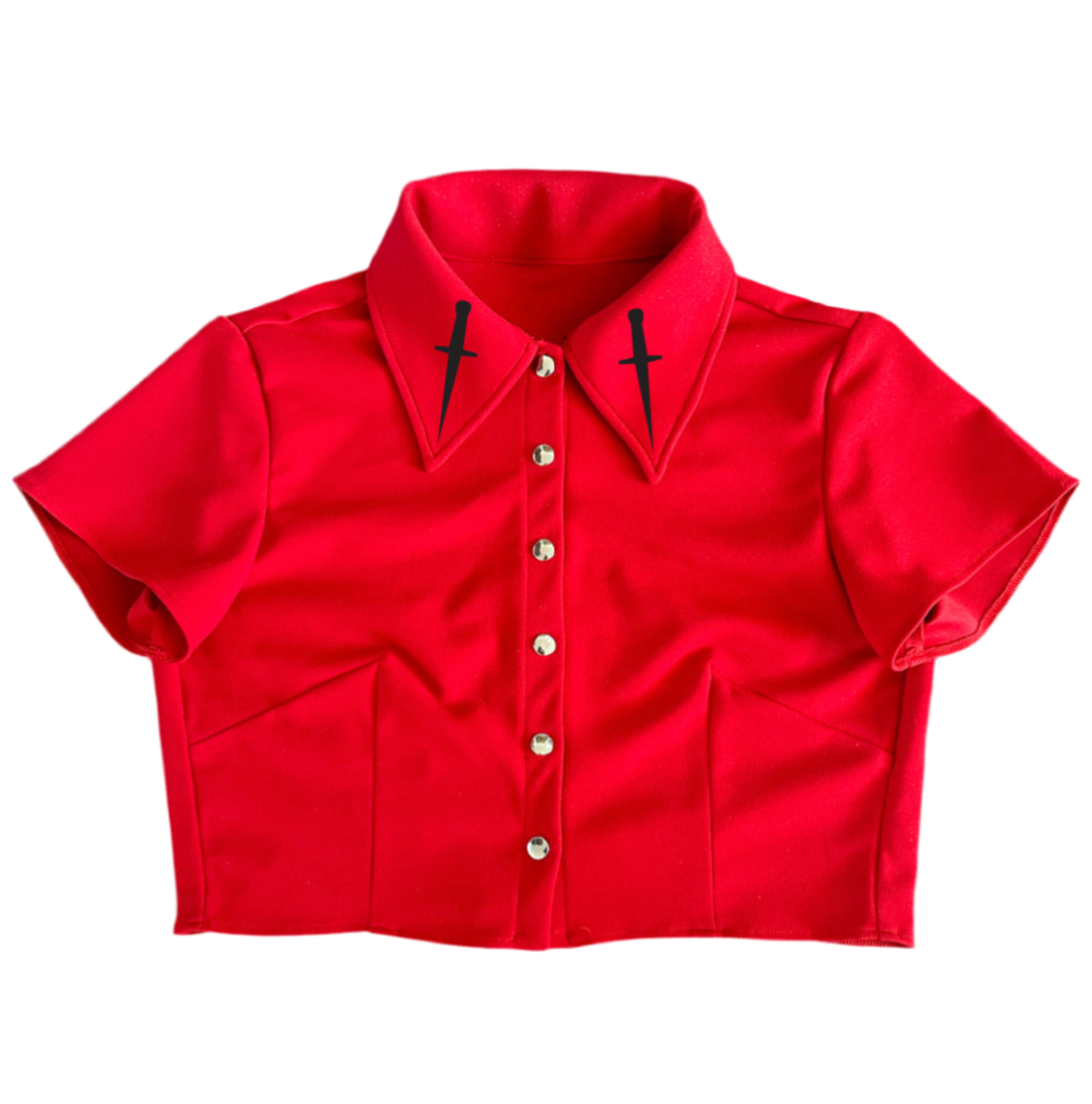 Cropped Dagger Blouse