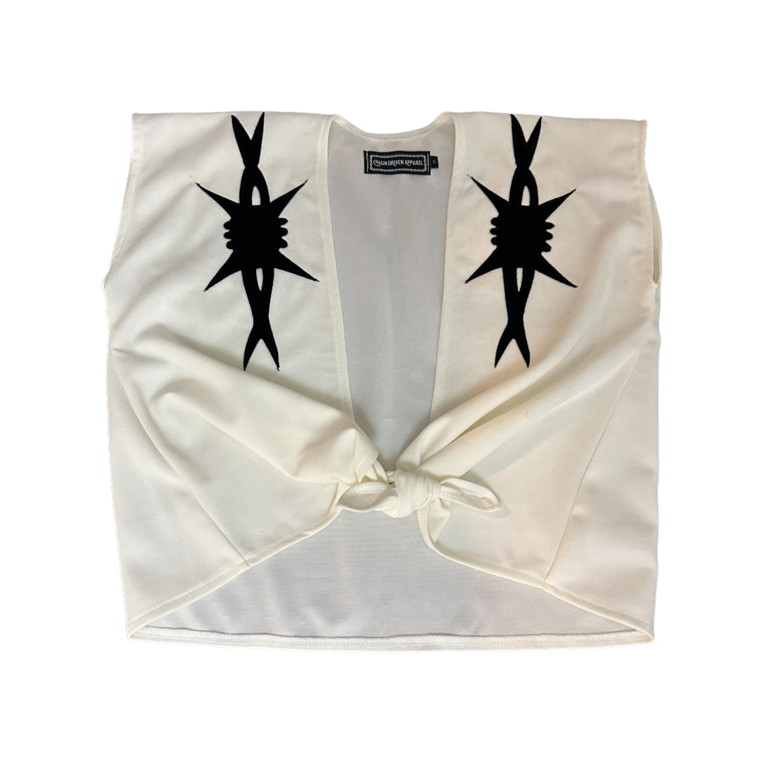 Tie Front Shirts - Flame, Snake, Scorpion, Chain, Barbed Wire
