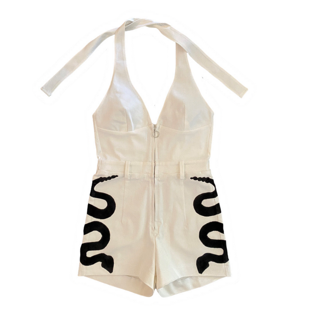 Rattlesnake Halter / Shorts Jumpsuit