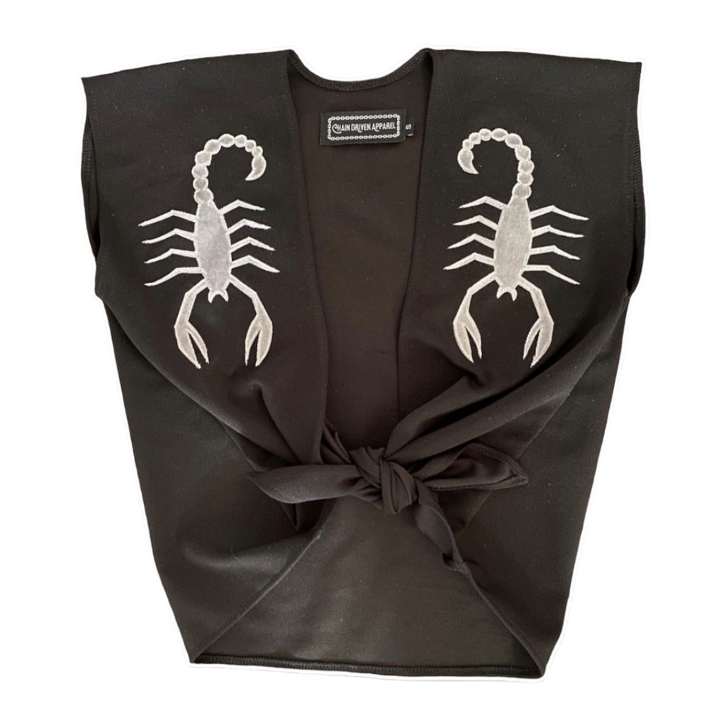 Tie Front Shirts - Flame, Snake, Scorpion, Chain, Barbed Wire
