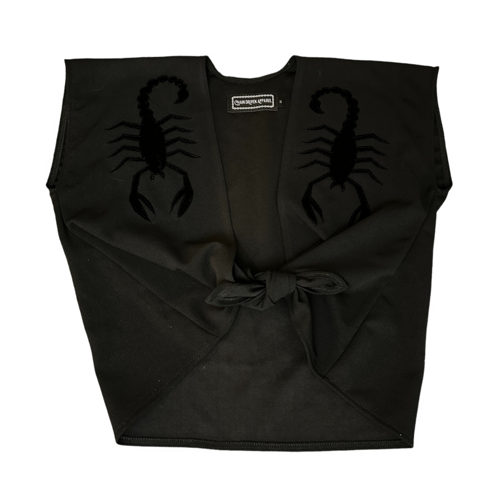 Tie Front Shirts - Flame, Snake, Scorpion, Chain, Barbed Wire