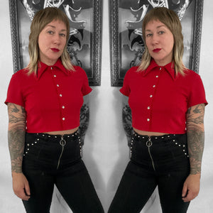 Cropped Dagger Blouse