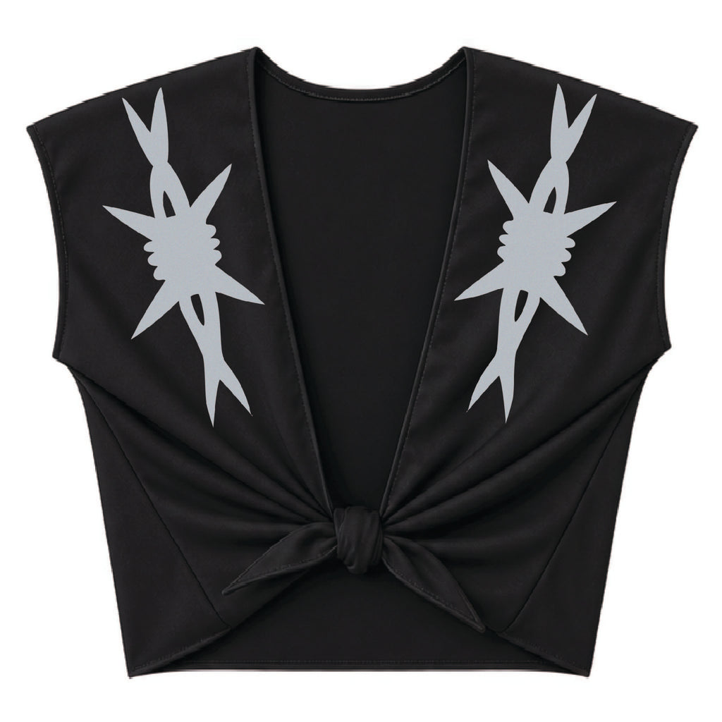 Barbed Wire Tie Front
