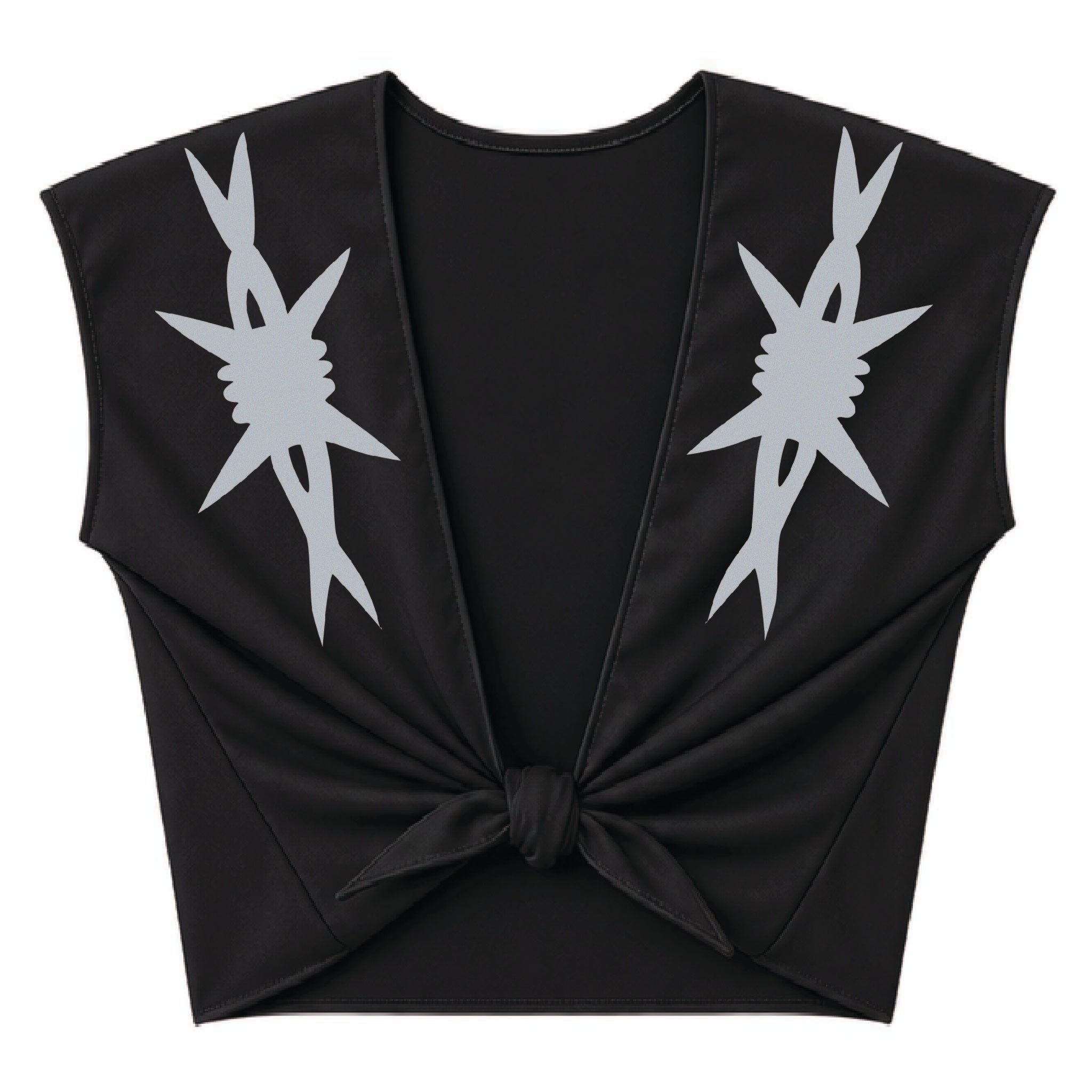 Barbed Wire Tie Front