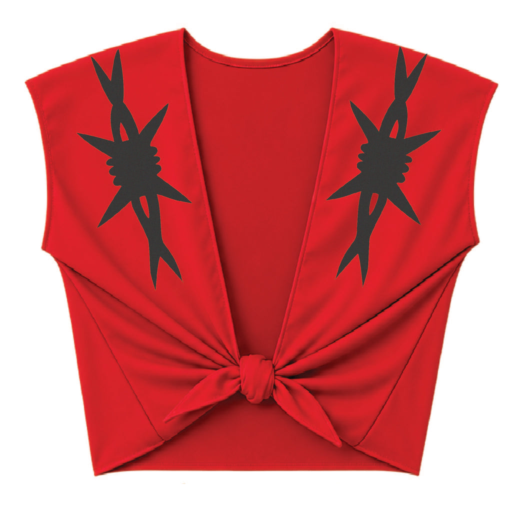 Barbed Wire Tie Front