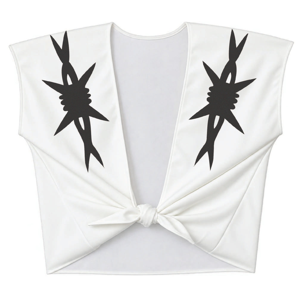 Barbed Wire Tie Front