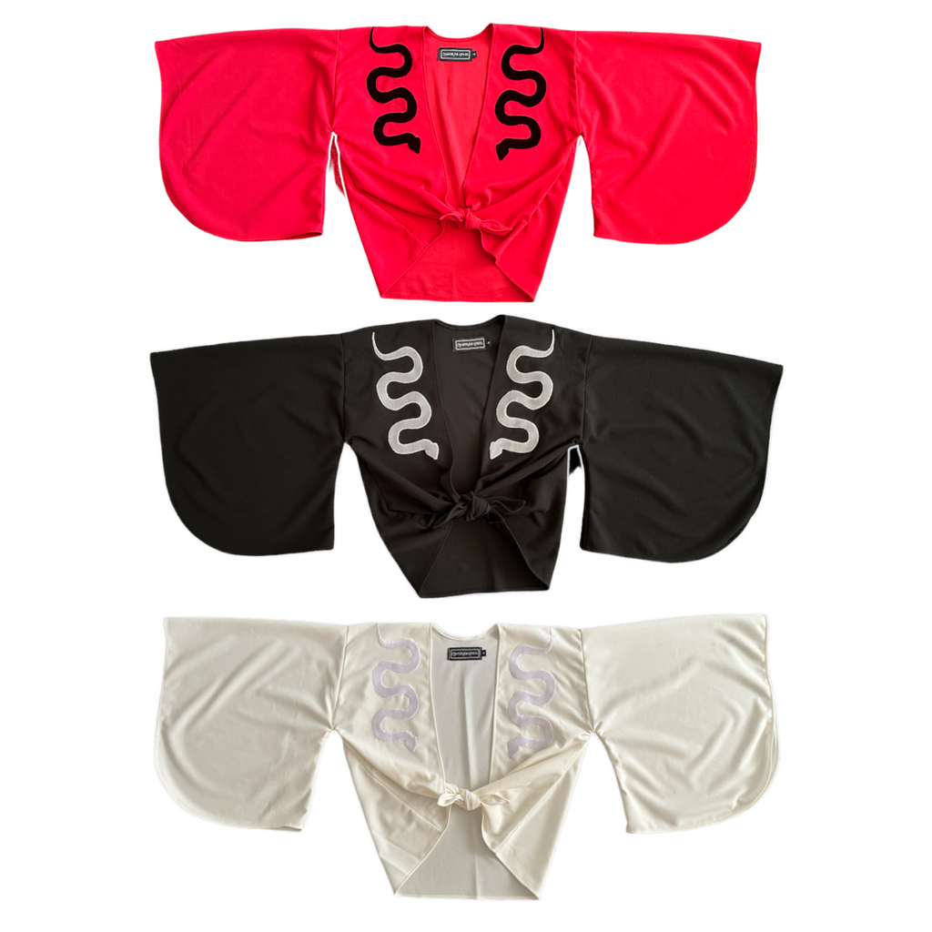 Snake Kimono:  Black, White, Red
