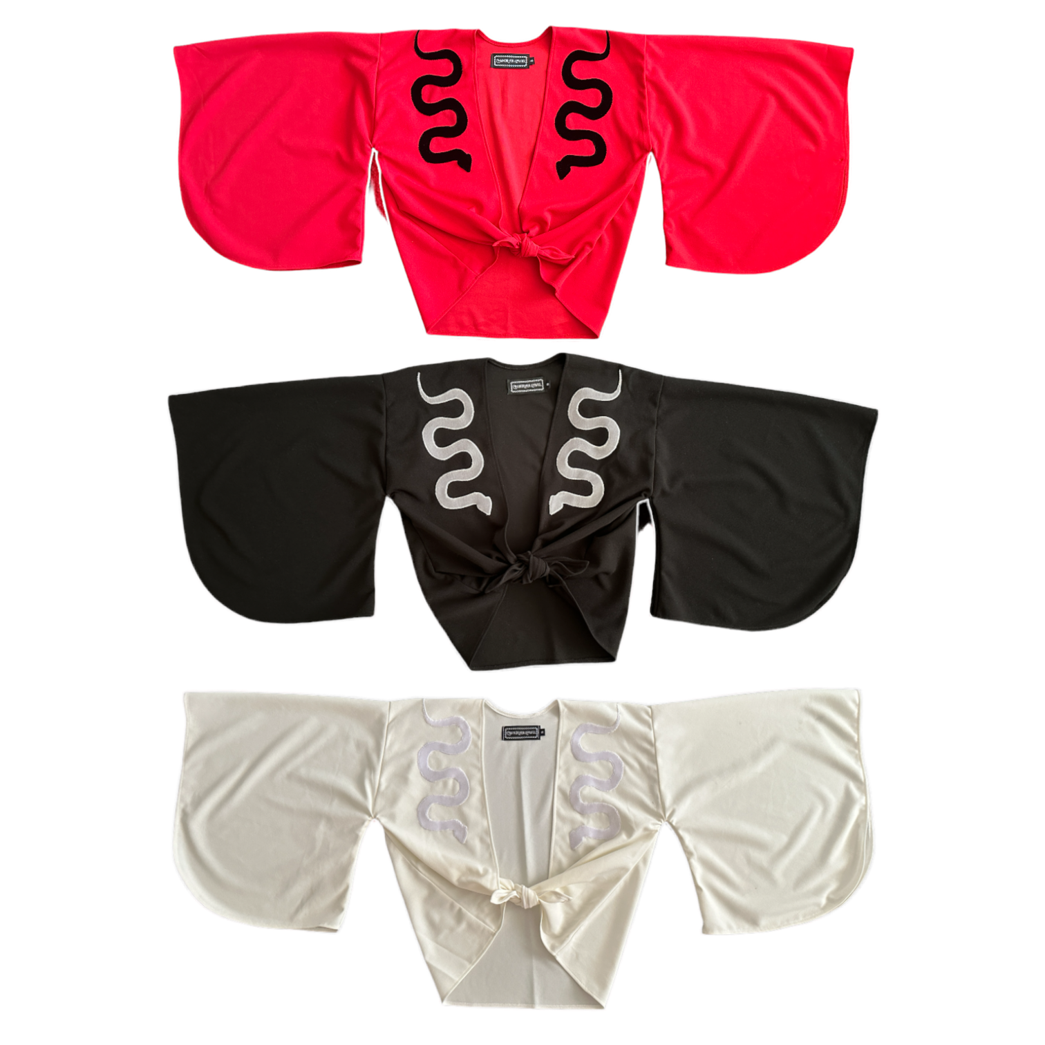 Snake Kimono:  Black, White, Red