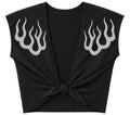 Flame Tie Front