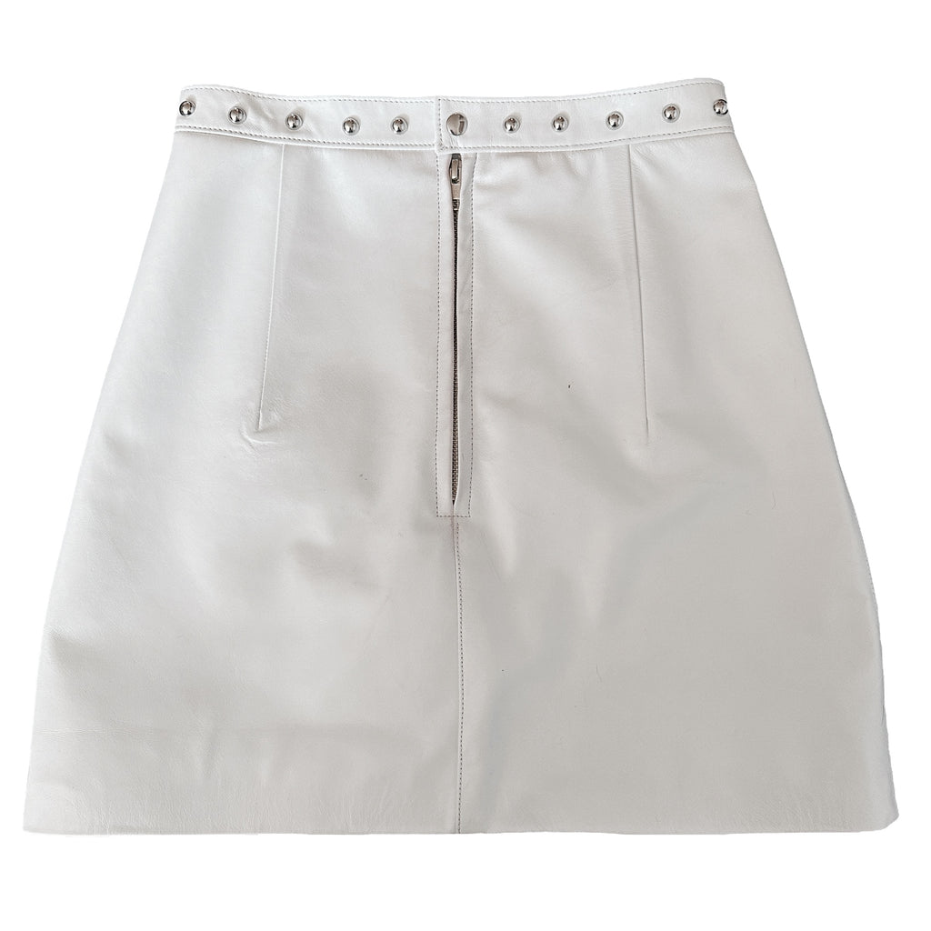 Leather Studded Cobra Skirt