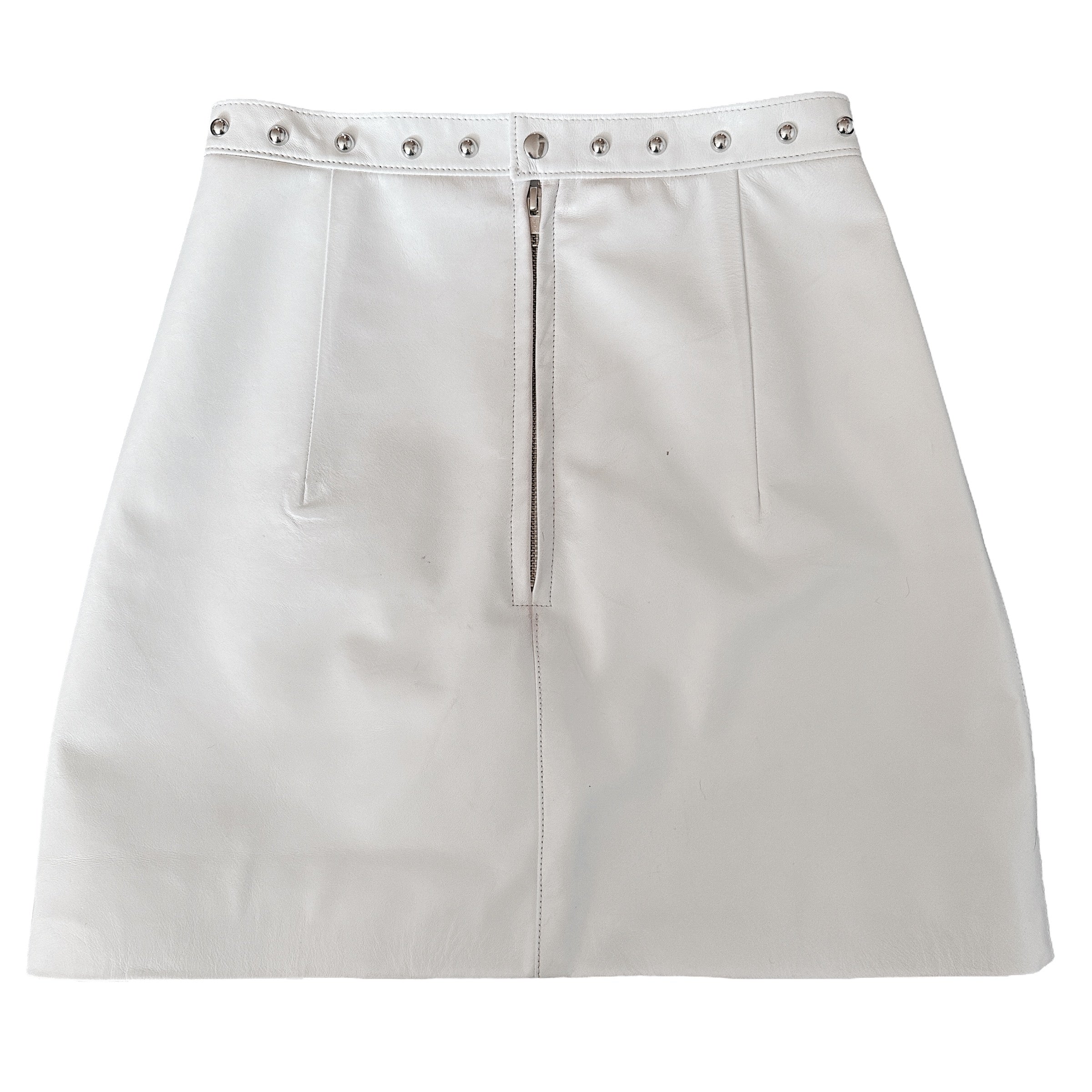 Leather Studded Cobra Skirt