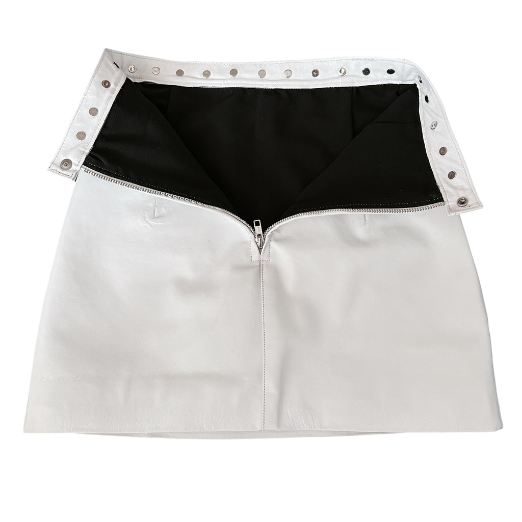 Leather Studded Cobra Skirt