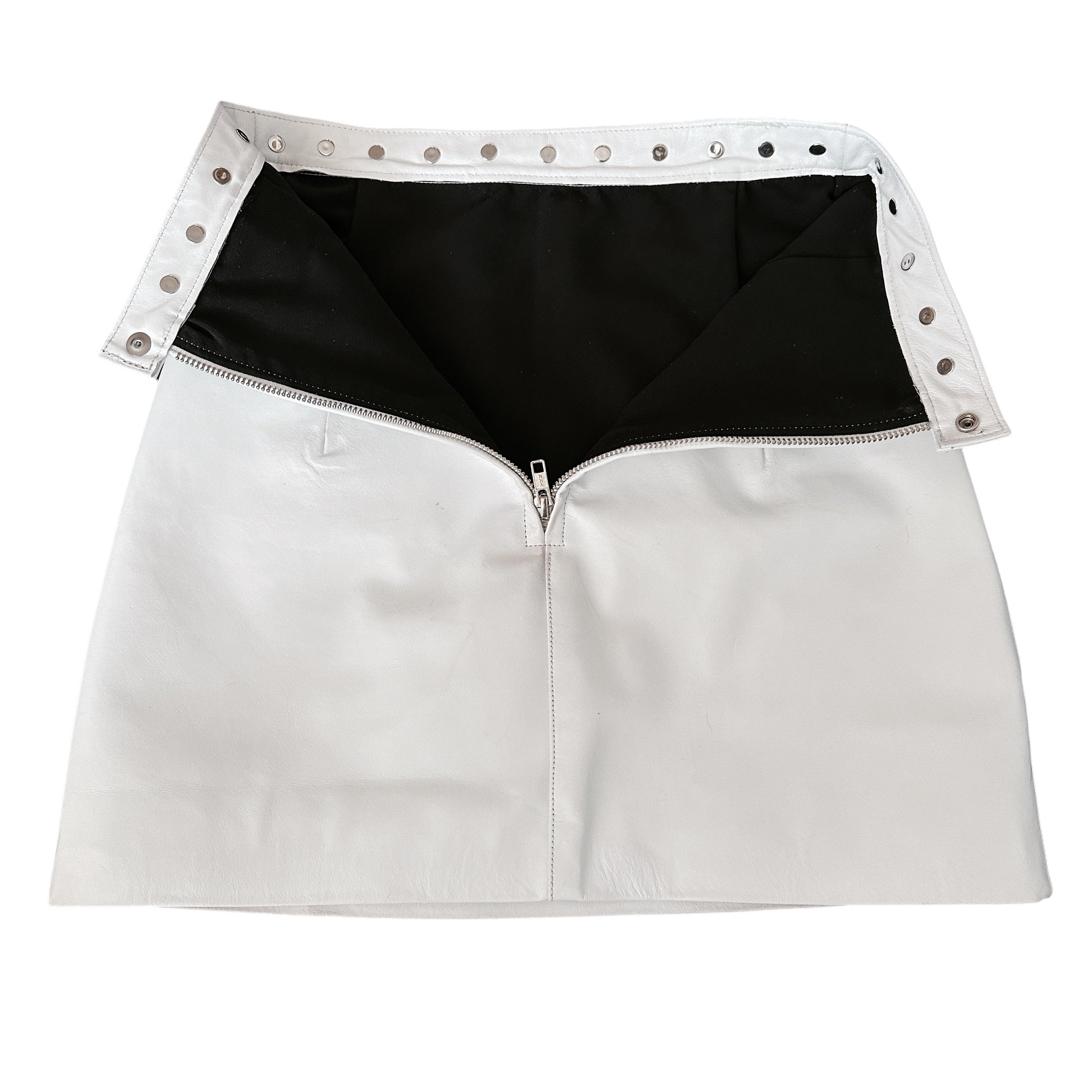 Leather Studded Cobra Skirt