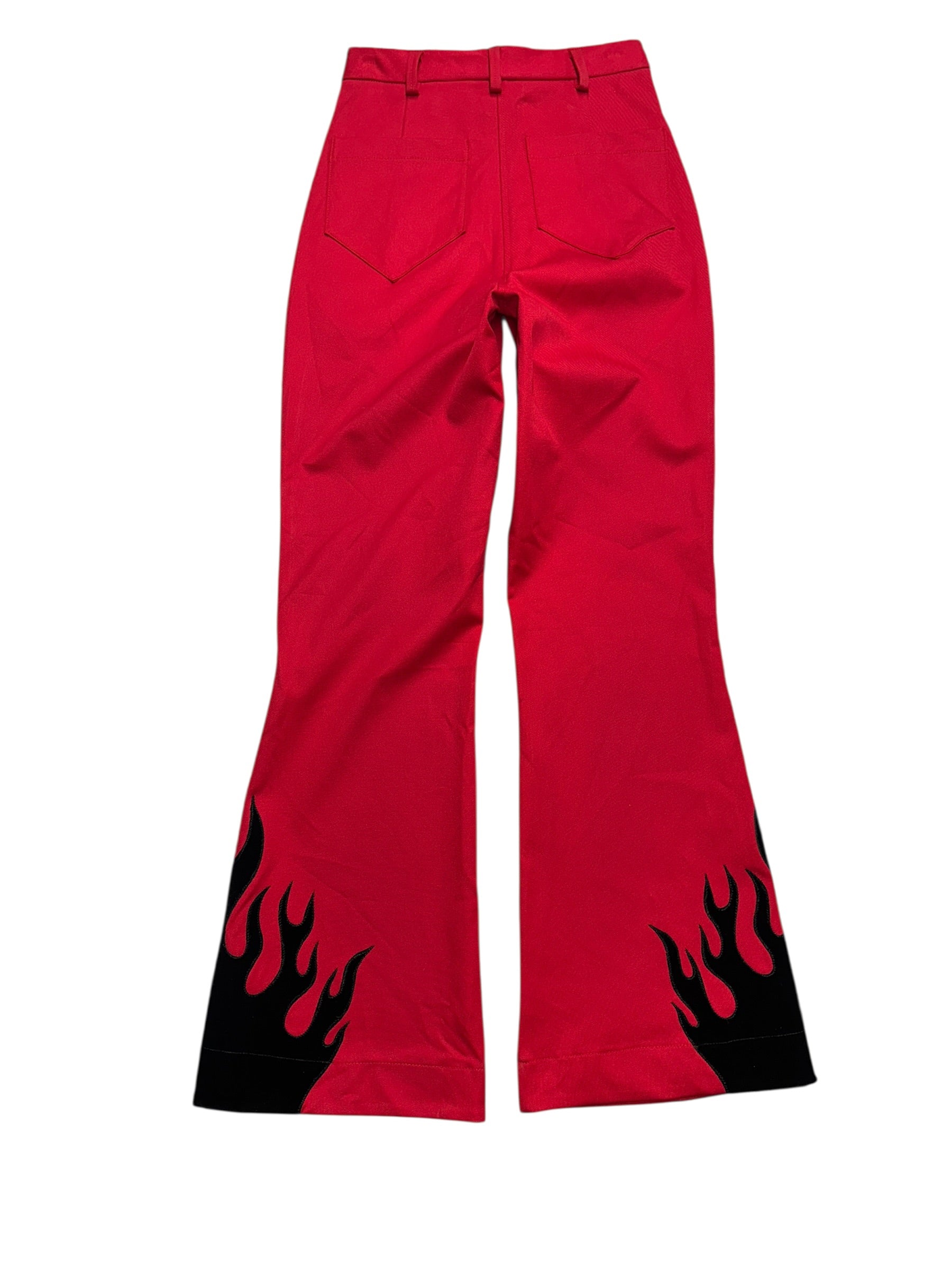 Red Flame and Fringe Suit