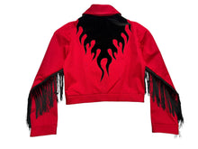 Load image into Gallery viewer, Red Flame and Fringe Suit
