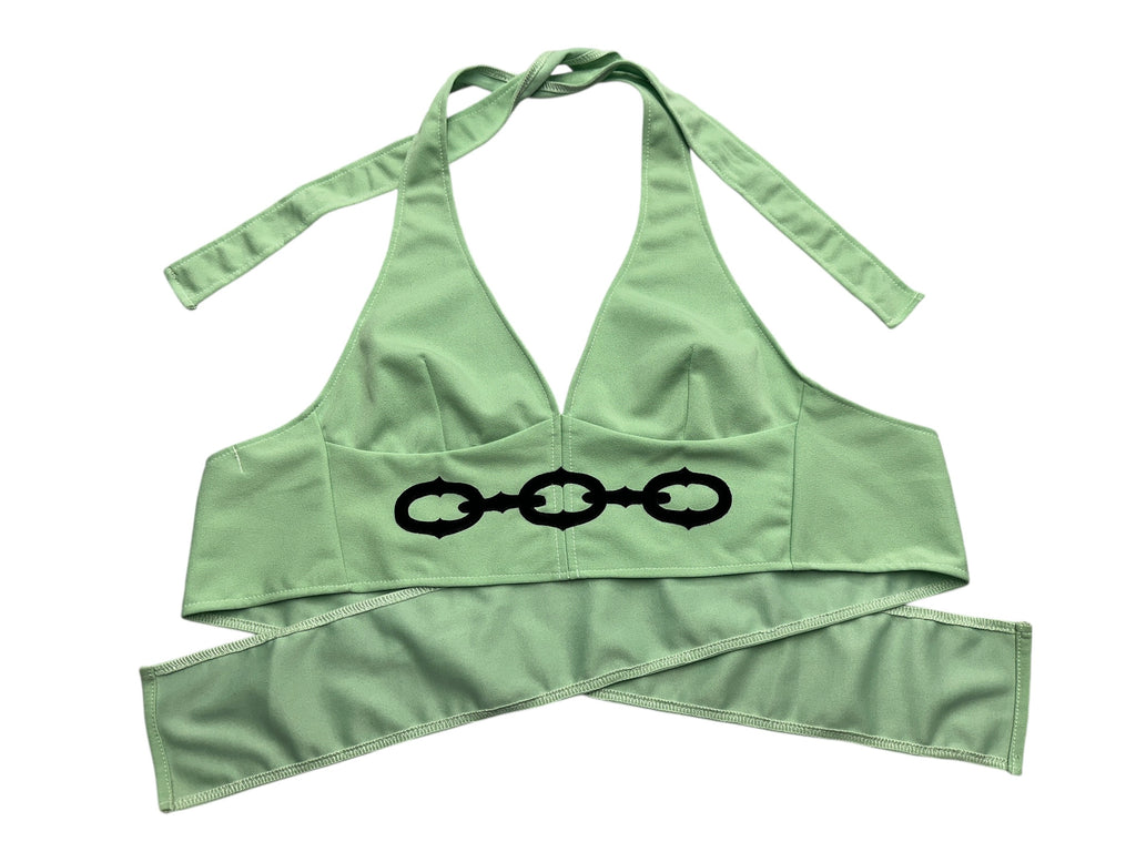Sea Foam Green Chain Halter
