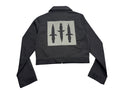 Black Denim Dagger Jacket