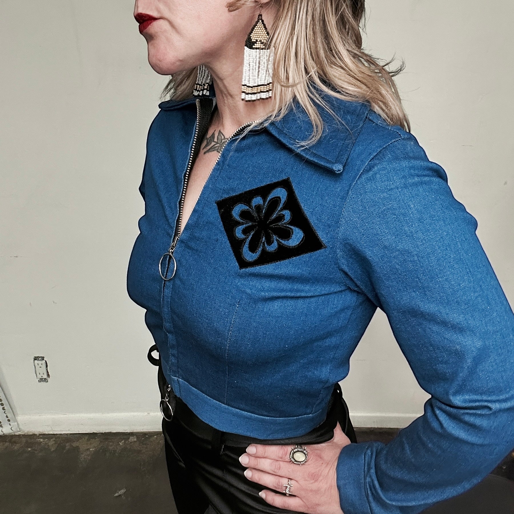 True Blue Denim Desert Tile Jacket