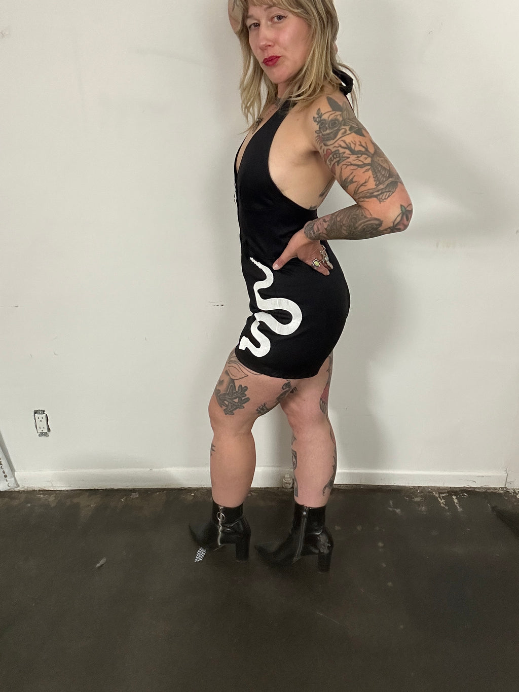 Rattlesnake Halter / Shorts Jumpsuit