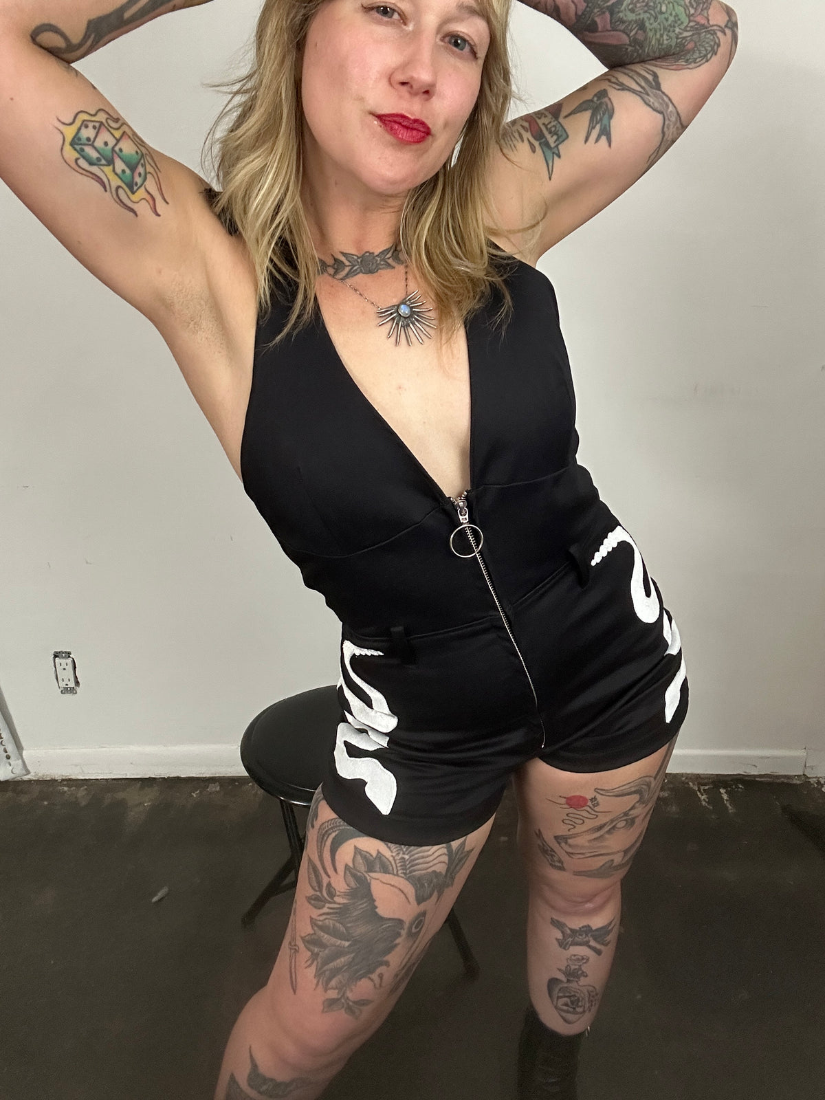 Rattlesnake Halter / Shorts Jumpsuit
