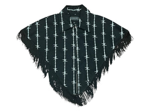 Barbed Wire Fringe Cape READY TO SHIP