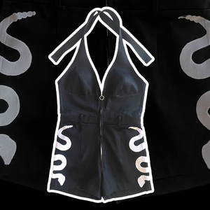 Rattlesnake Halter / Shorts Jumpsuit