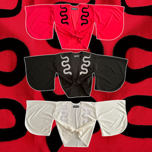 Snake Kimono:  Black, White, Red