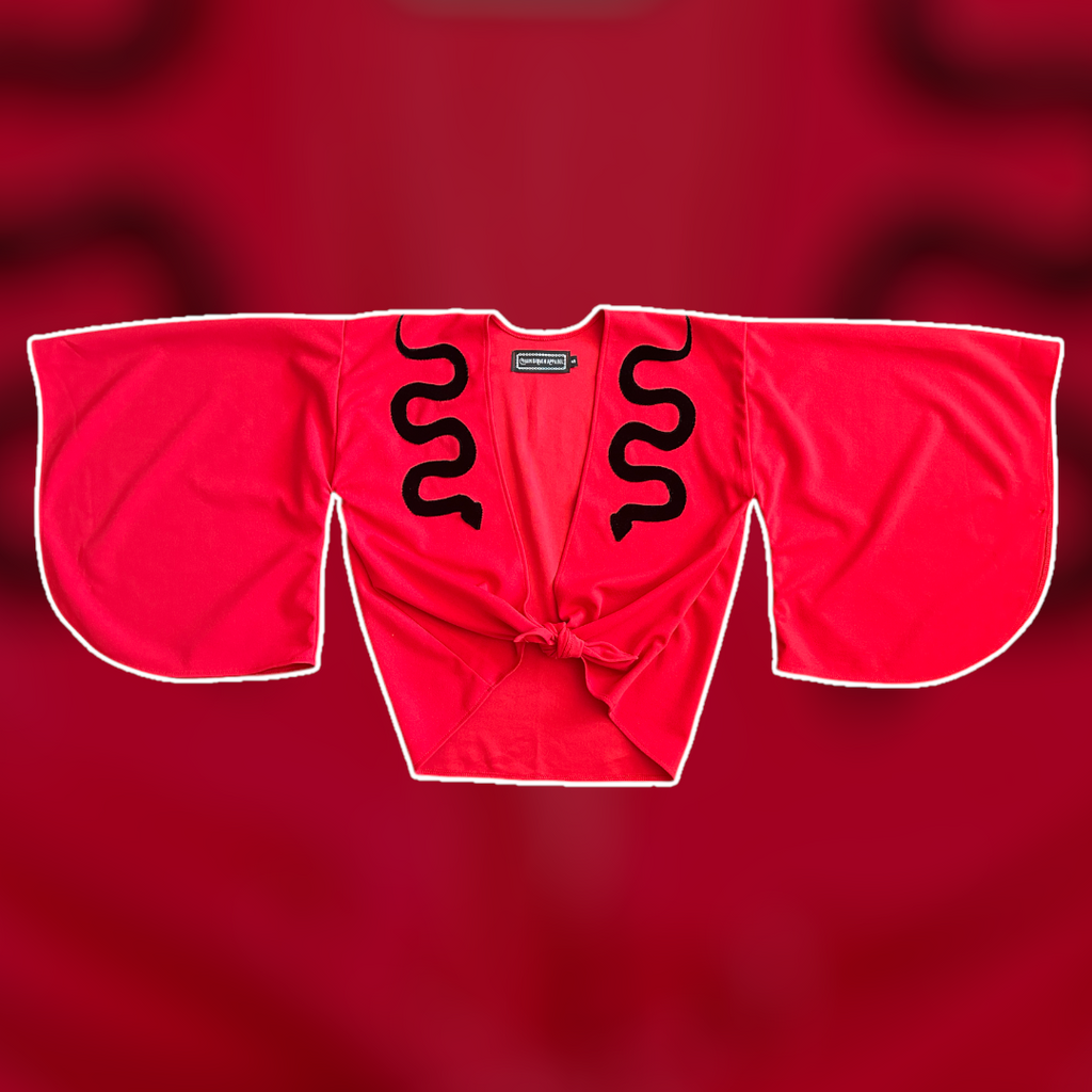Snake Kimono:  Black, White, Red