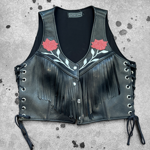 Leather Fringe Vests