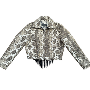 Snakeprint & Moon Phase Upholstery Jacket