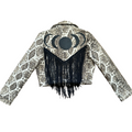 Snakeprint & Moon Phase Upholstery Jacket