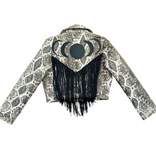 Load image into Gallery viewer, Snakeprint &amp; Moon Phase Upholstery Jacket
