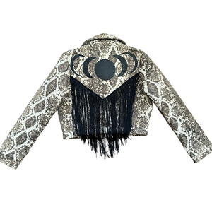 Snakeprint & Moon Phase Upholstery Jacket