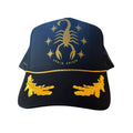 Scorpion and Star Black/Gold Trucker Hat