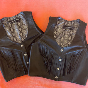 Leather Scorpion Vest