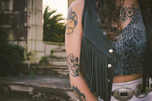 Leather Scorpion Vest