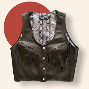 Leather Scorpion Vest