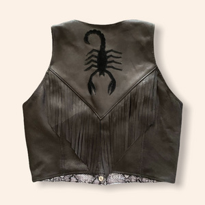 Leather Scorpion Vest