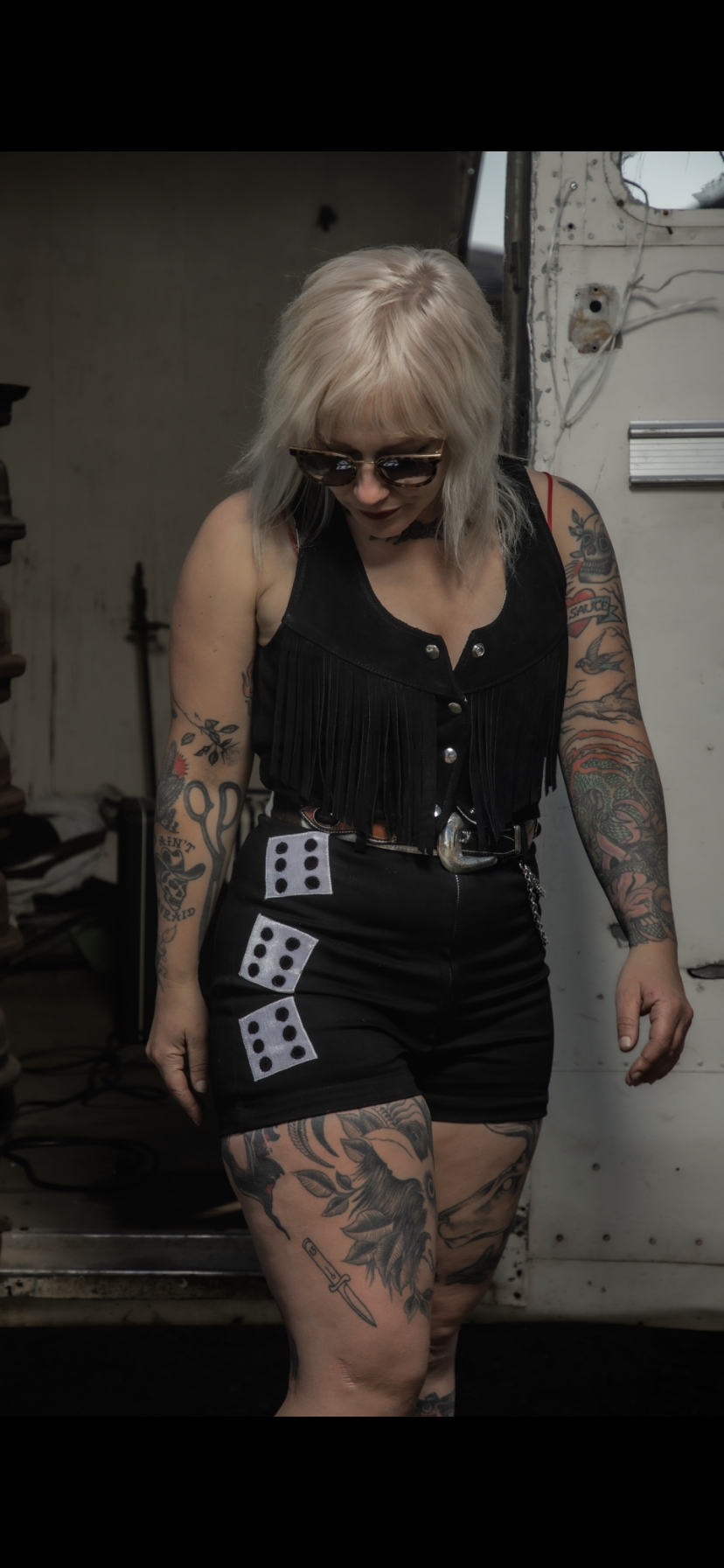 Dice and Chain Shorts